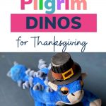 Pilgrim dinosaurs - how to make your own Pilgrim hat for a dinosaur: pin