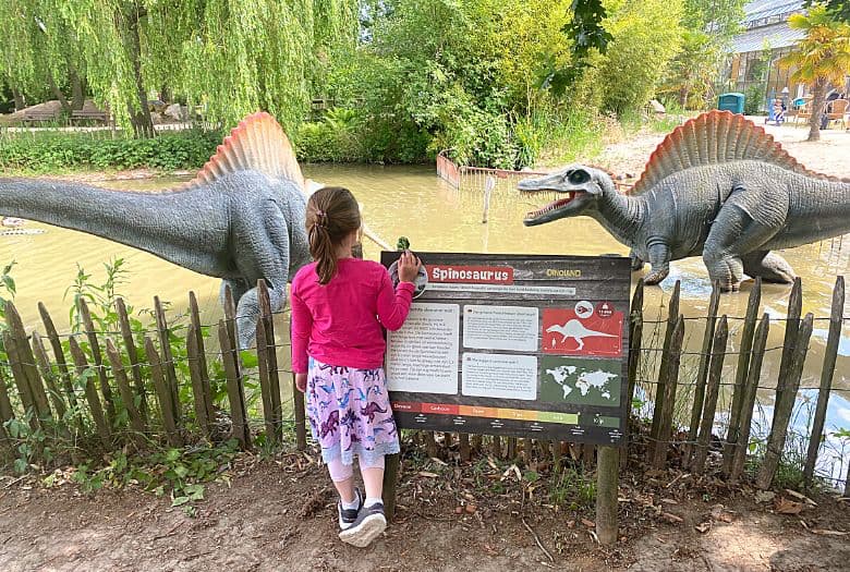 Our LDA and the Spinosaurus in the lake and Dinoland Zwolle
